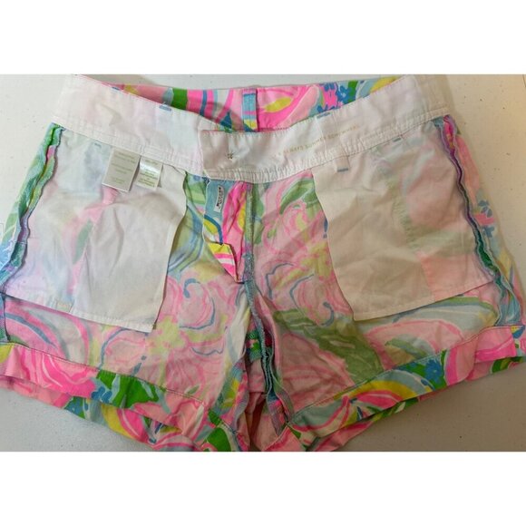 Lilly Pulitzer Womens The Callahan Neon Multicolor Short, Size 4 - Picture 9 of 10